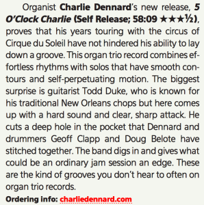 Dec Downbeat CD review